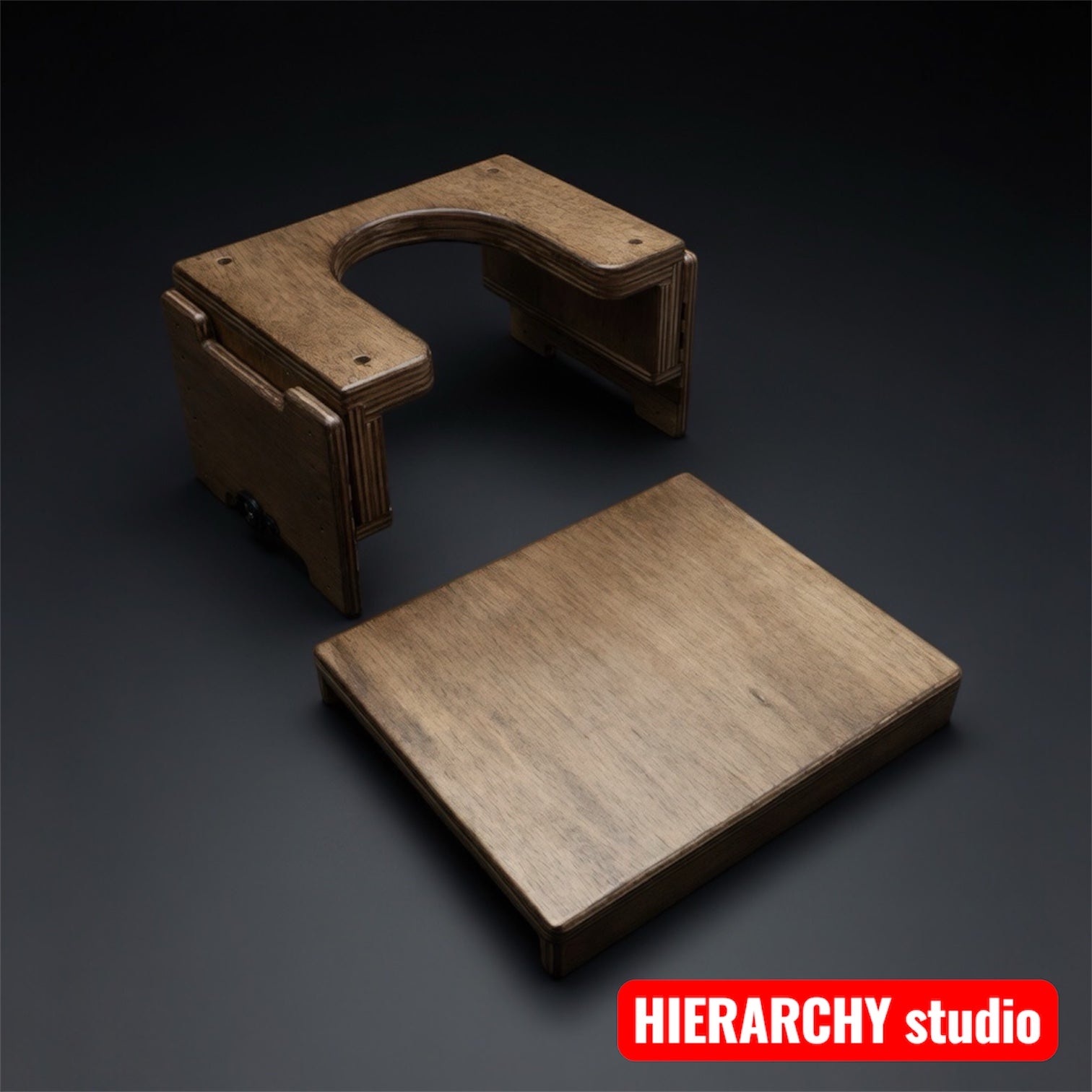 Facesitting Stool  | Removable Top Panel | Adjustable Height | 15.7 in (40 cm)