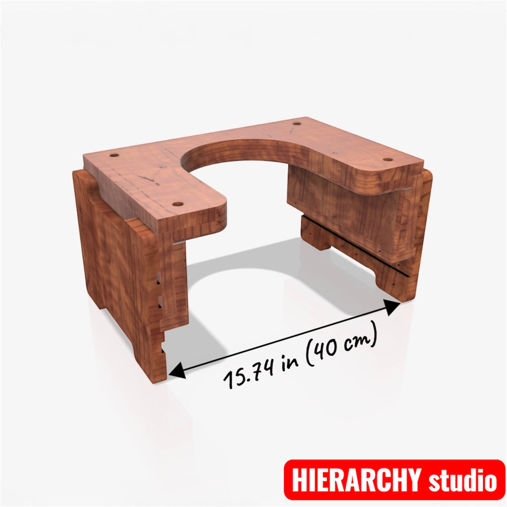 Facesitting Stool  | Removable Top Panel | Adjustable Height | 15.7 in (40 cm)