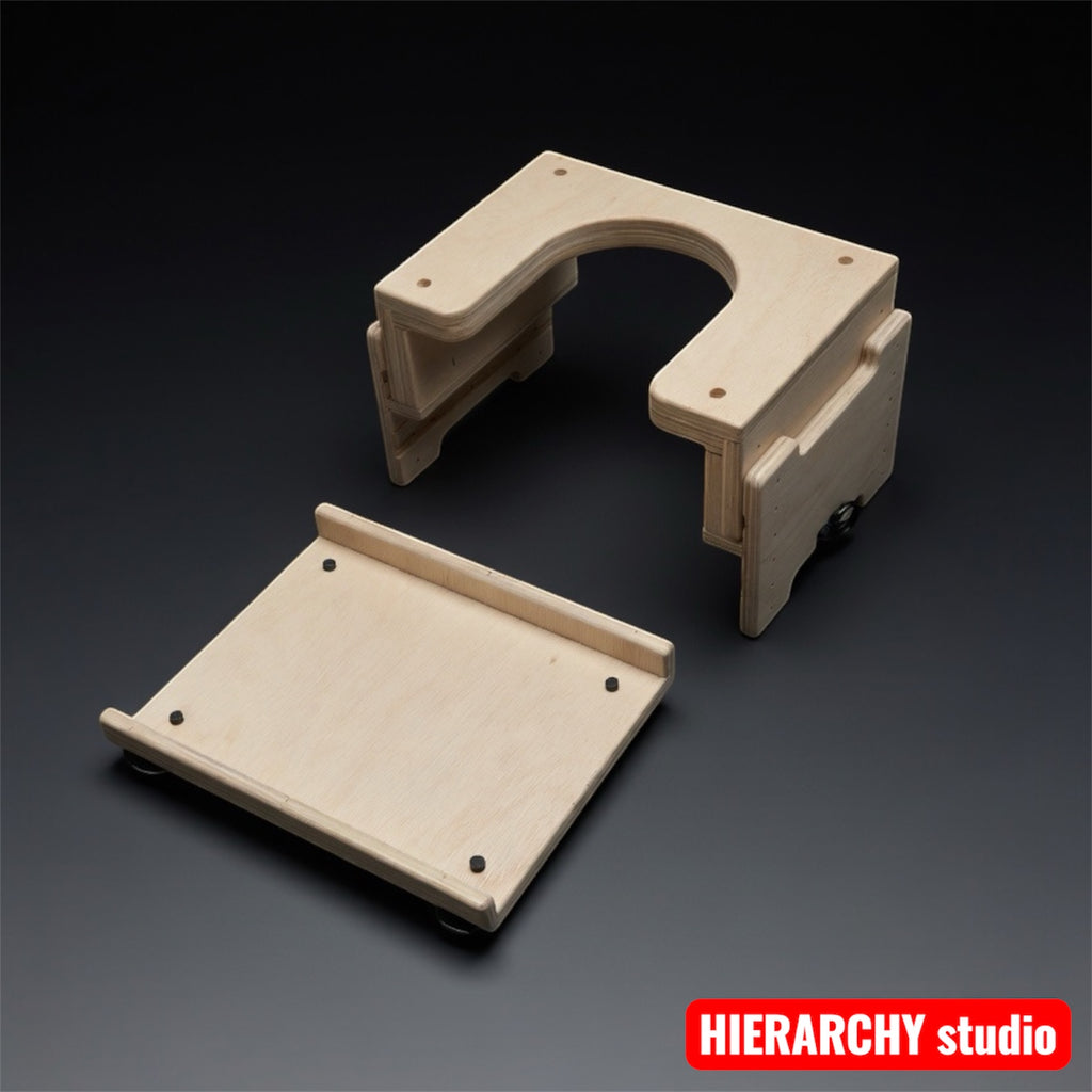 Facesitting Stool  | Removable Top Panel | Adjustable Height | 15.7 in (40 cm)