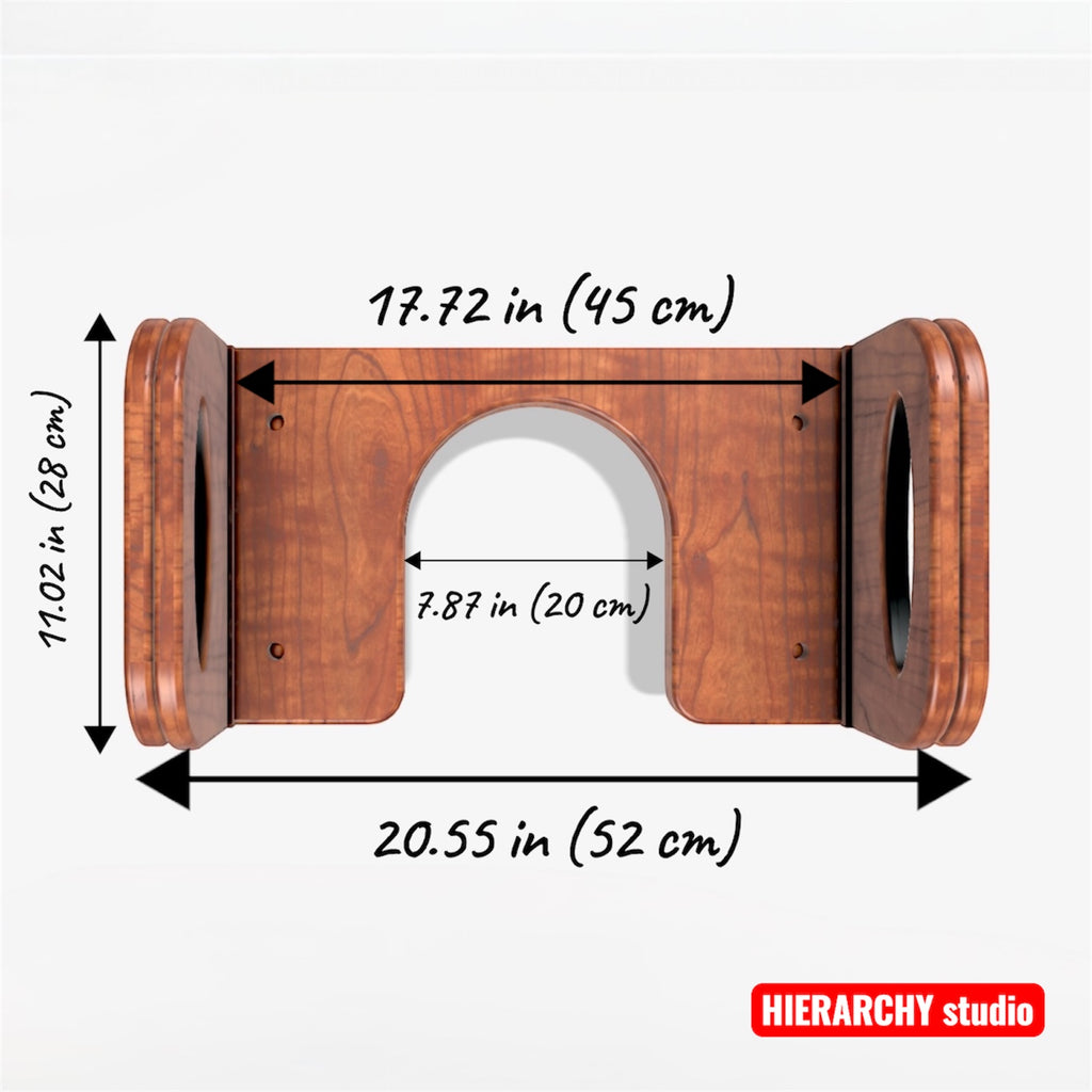 Facesitting Chair | Removable Top Panel | Adjustable Height | 17.7 in (45 cm)