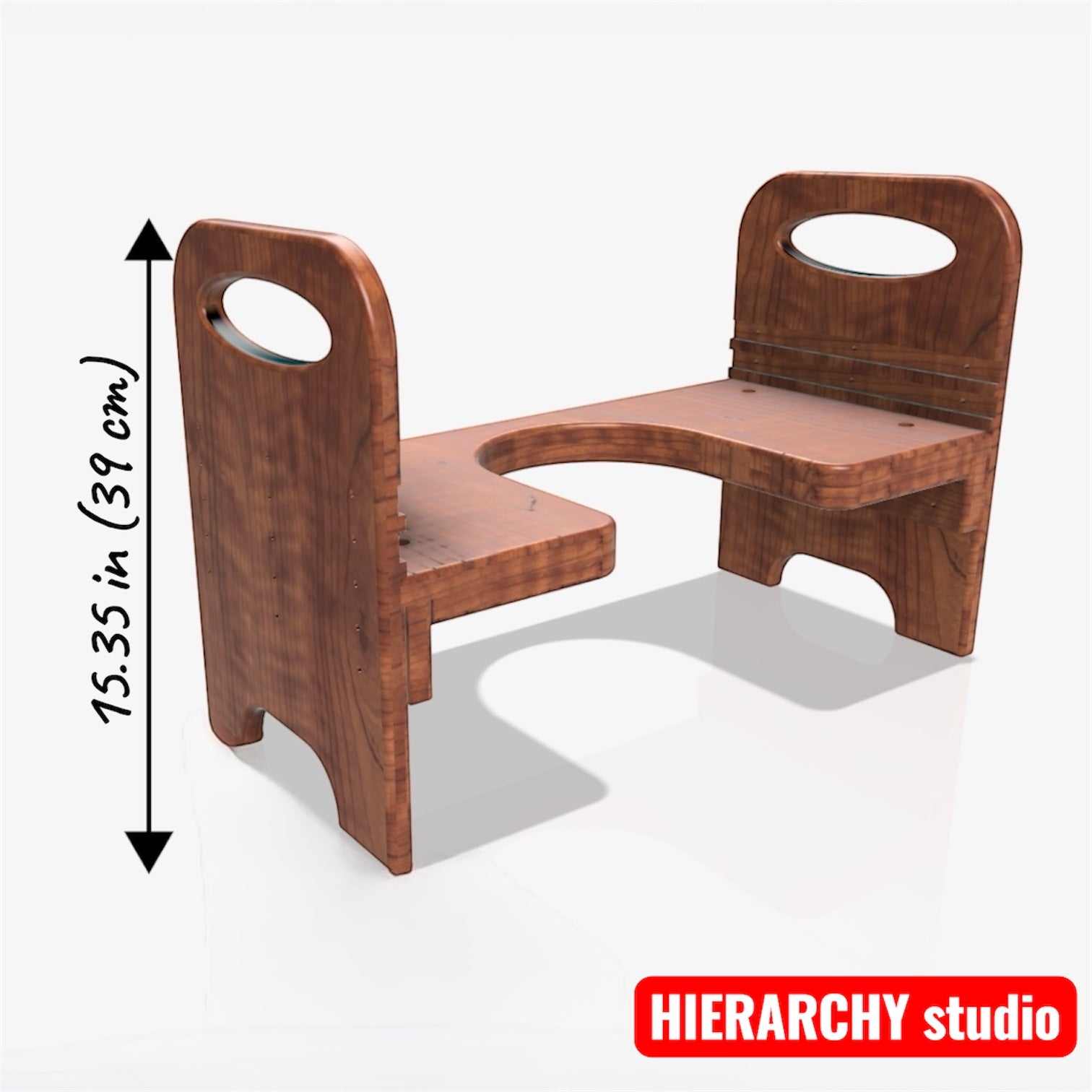 Facesitting Chair | Adjustable Height | 21.6 in (55 cm)