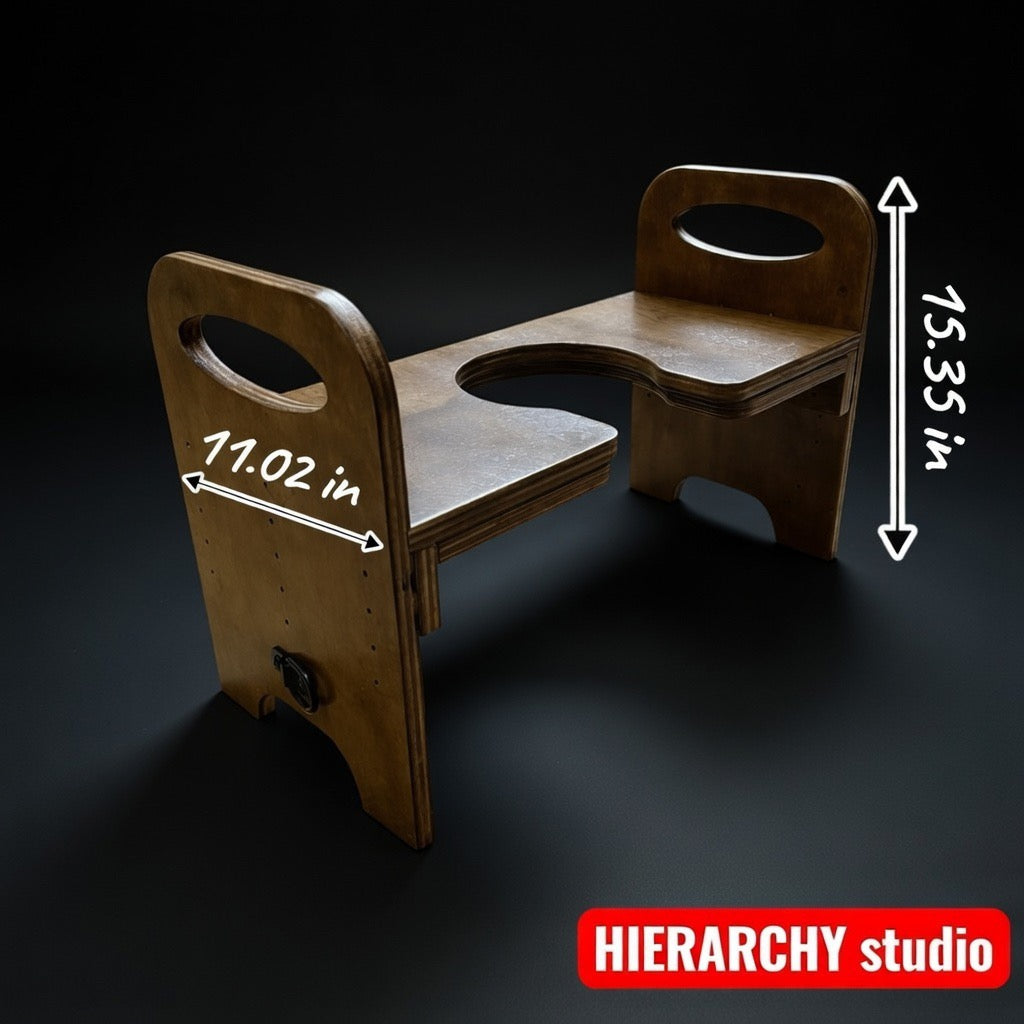 Facesitting Chair | Adjustable Height | 17.7 in (45 cm)