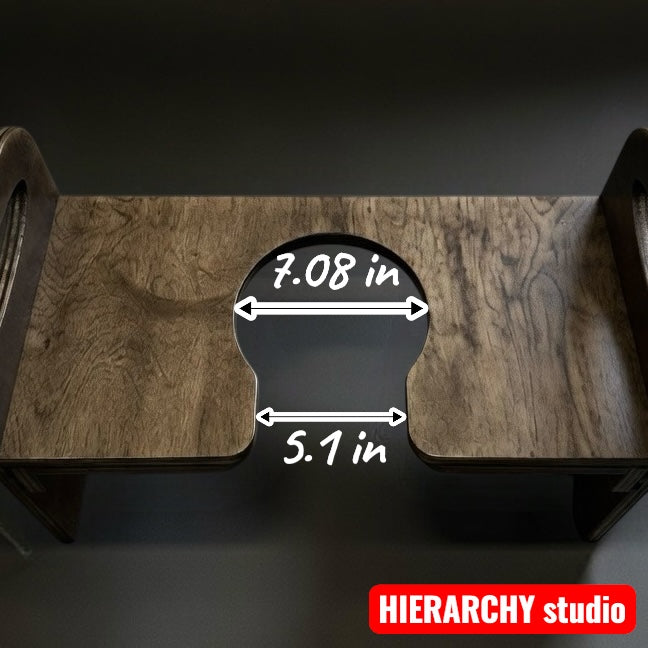 Facesitting Chair | Adjustable Height | Removable Top Panel | 17.7 in (45 cm)