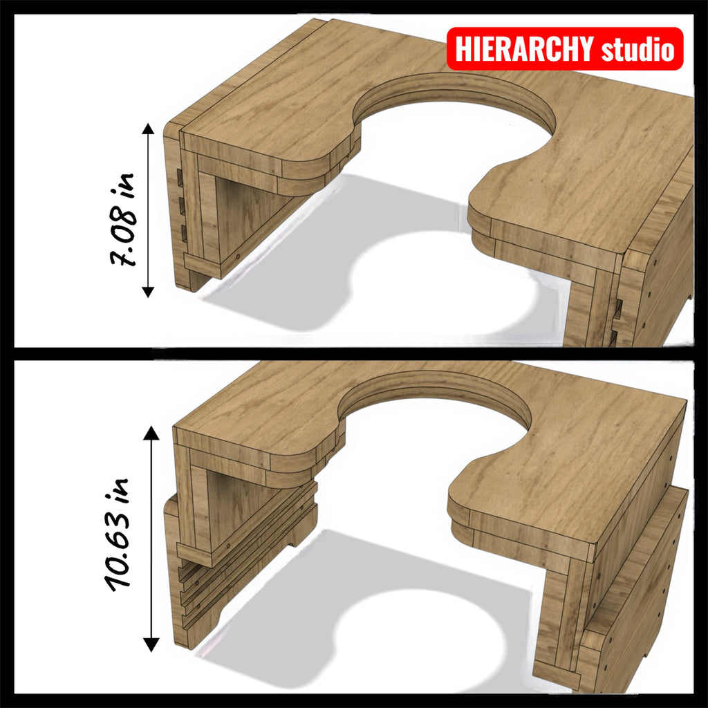 Facesitting Stool  | Adjustable Height | 15.7 in (40 cm)