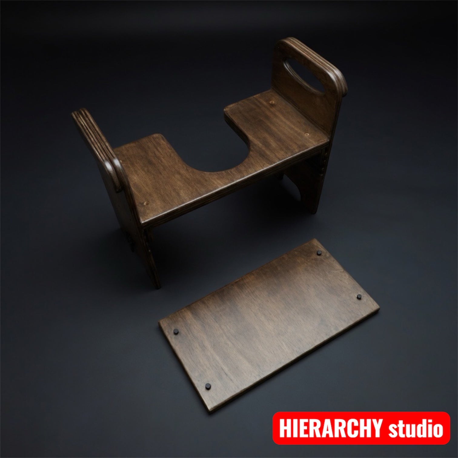 Comfort Version Chair | Removable Top Panel | Adjustable Height |  21.6 in (55 cm)