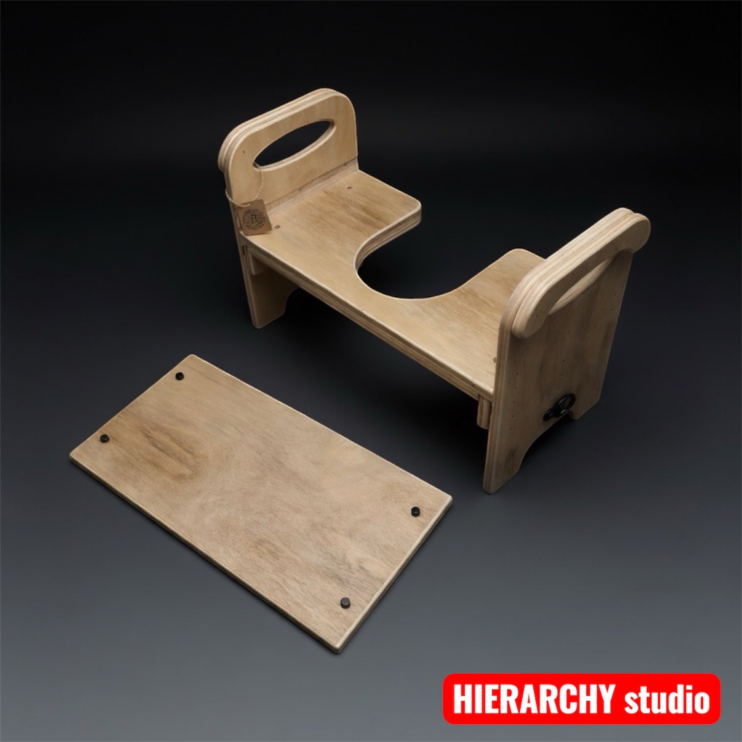 Facesitting Chair | Removable Top Panel | Adjustable Height | 21.6 in (55 cm)