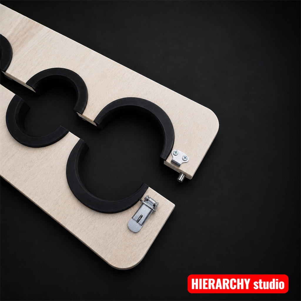 Wooden Restraint Board for Wrists & Ankles with Interchangeable Inserts