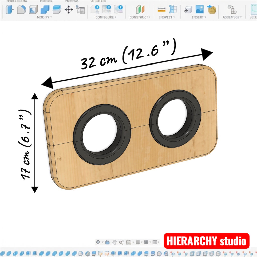 Wooden Wrist Restraint Board with Interchangeable Inserts
