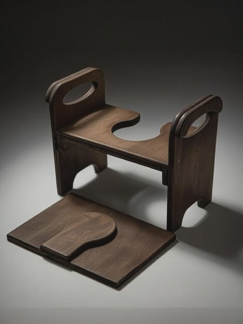 Facesitting Chair | Adjustable Height | Removable Top Panel | 17.7 in (45 cm)